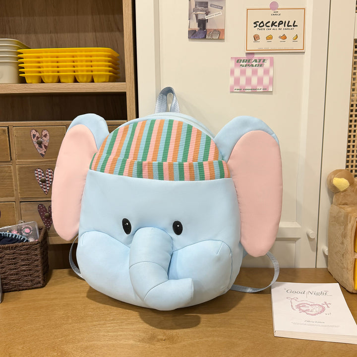 Cute Elephant Shaped Plush Backpack Kalsten