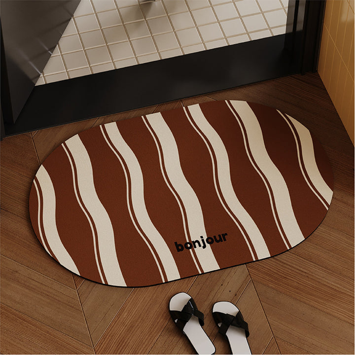 Oval Decorative Entry Mat