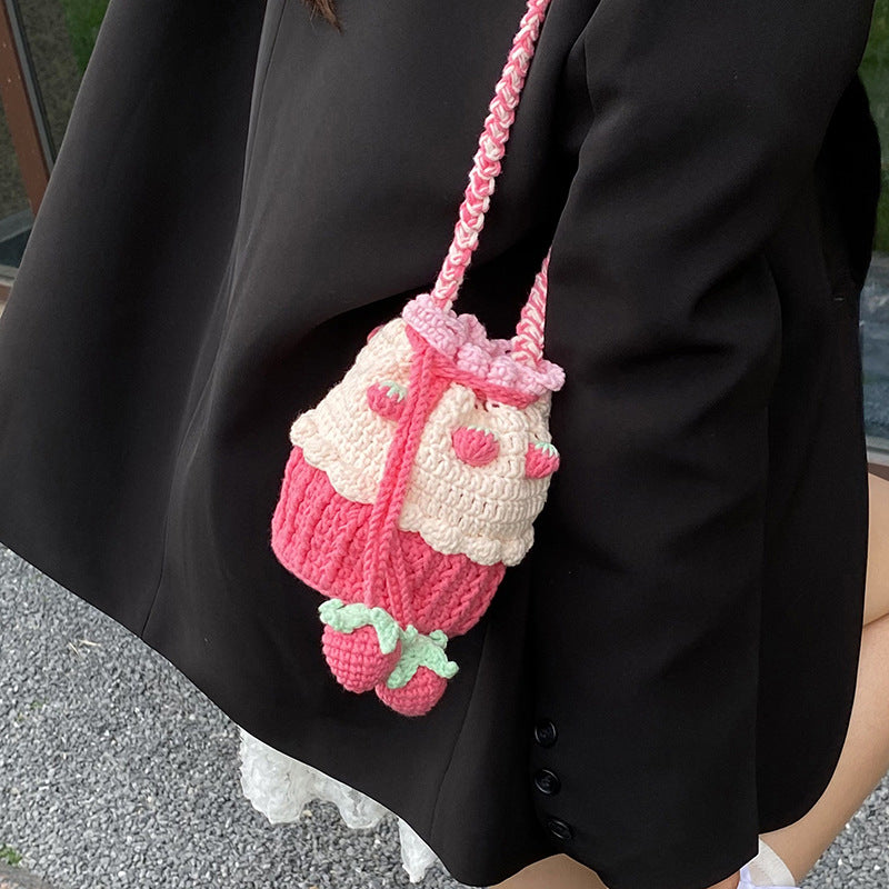 Cute Cupcake-Themed Crochet Mini Bag