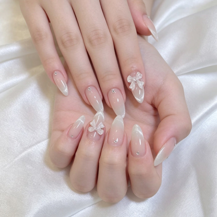 Artificial nails with elegant tip decoration Kalsten