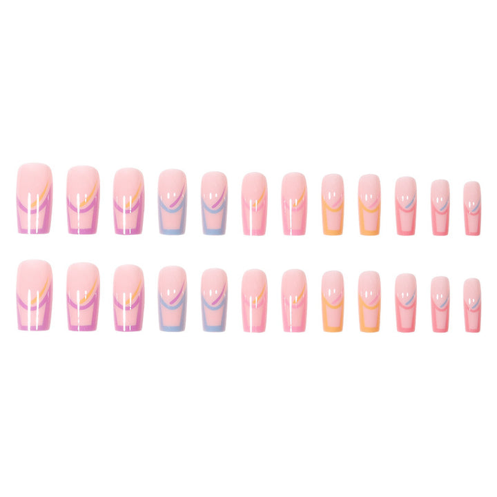 Artistic Long-Lasting Press-On Nails Set Kalsten