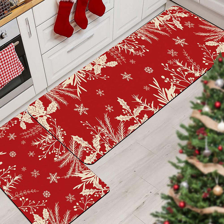 Christmas-Themed Kitchen Mat Set Kalsten