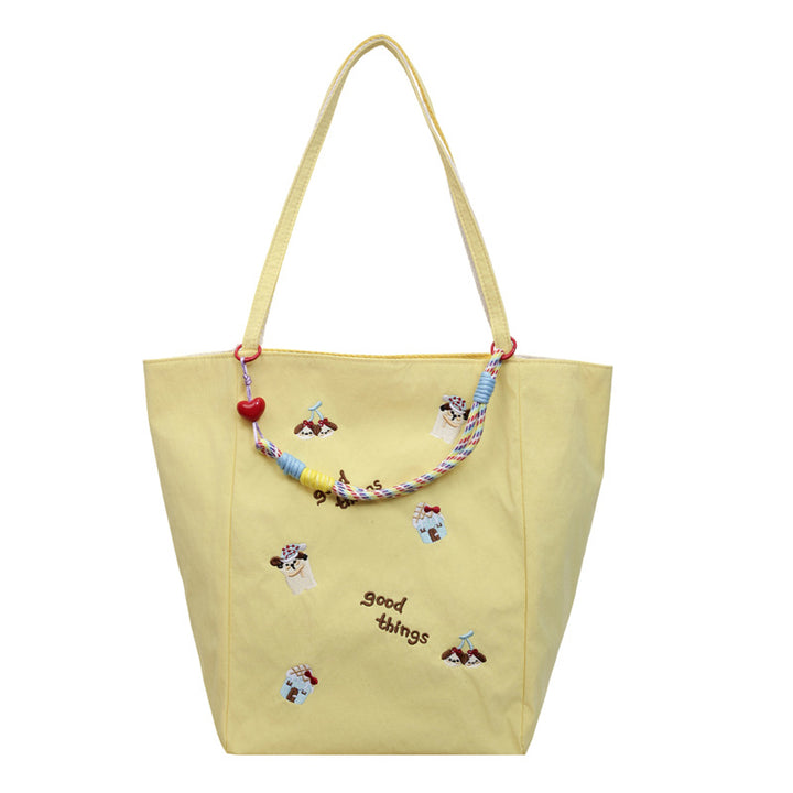 Embroidered Casual Tote Kalsten