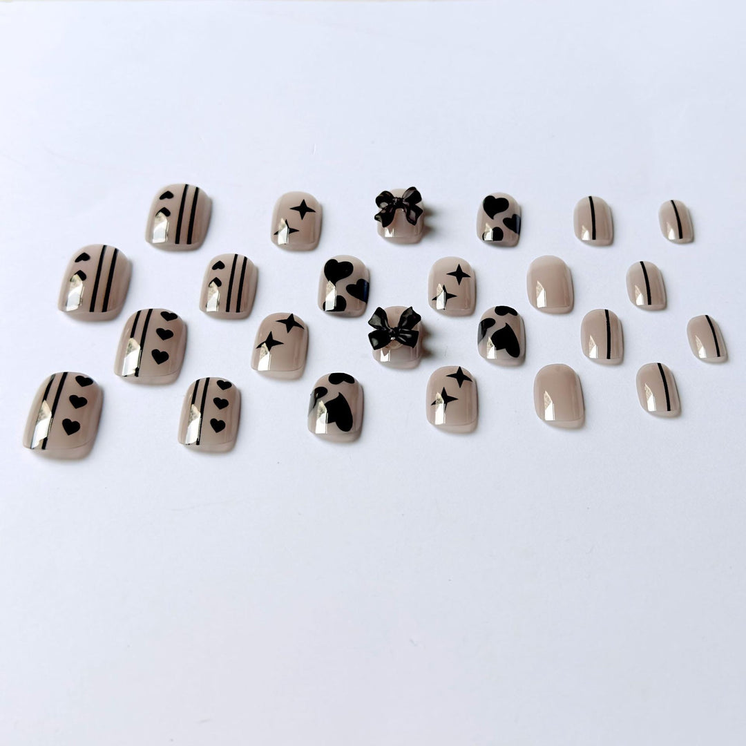 Artistic Nail Design Kit with Bow Accents