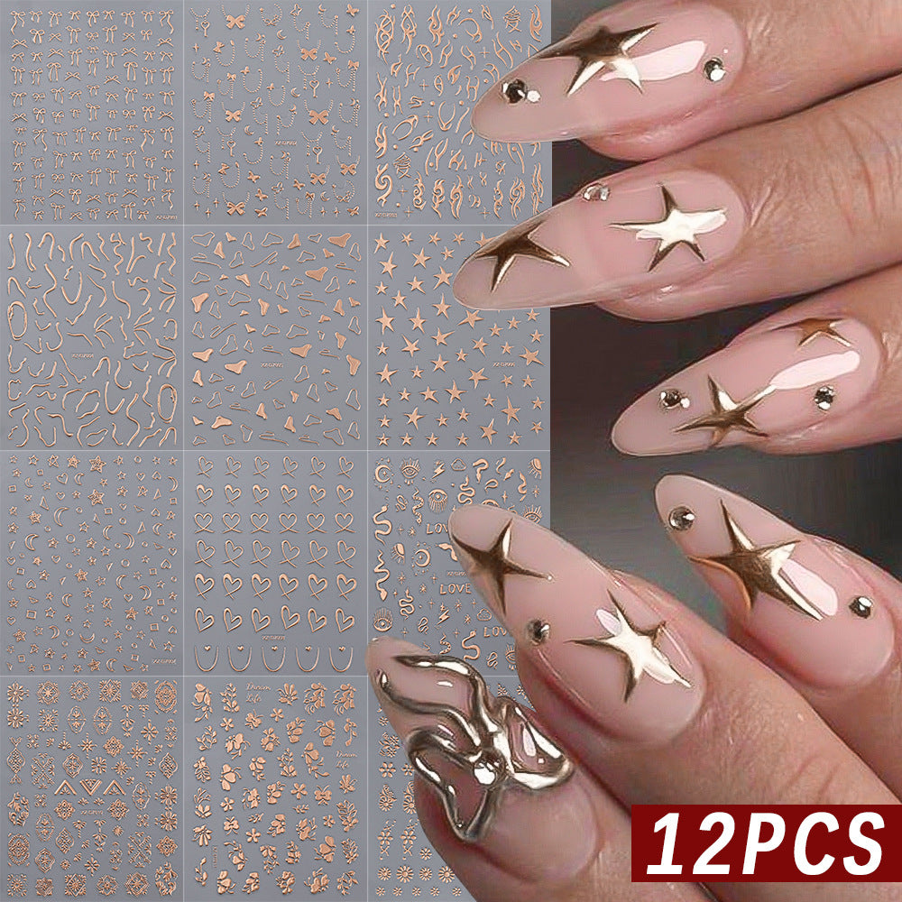 Floral Decorative Nail Art Stickers