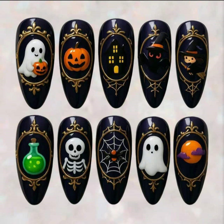 Decorative Themed Press-On Nail Set Kalsten