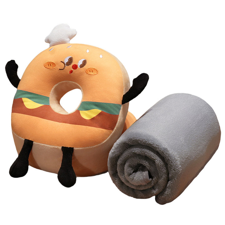 Padded children's toilet seat cushion in donut plush design