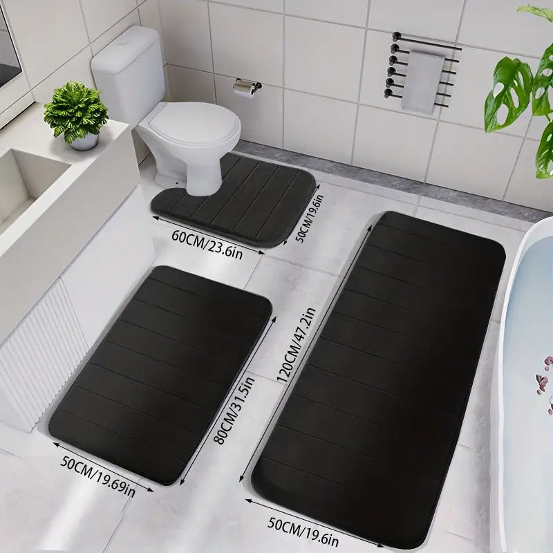 Soft Comfort Absorbent Bath Mat Set Kalsten