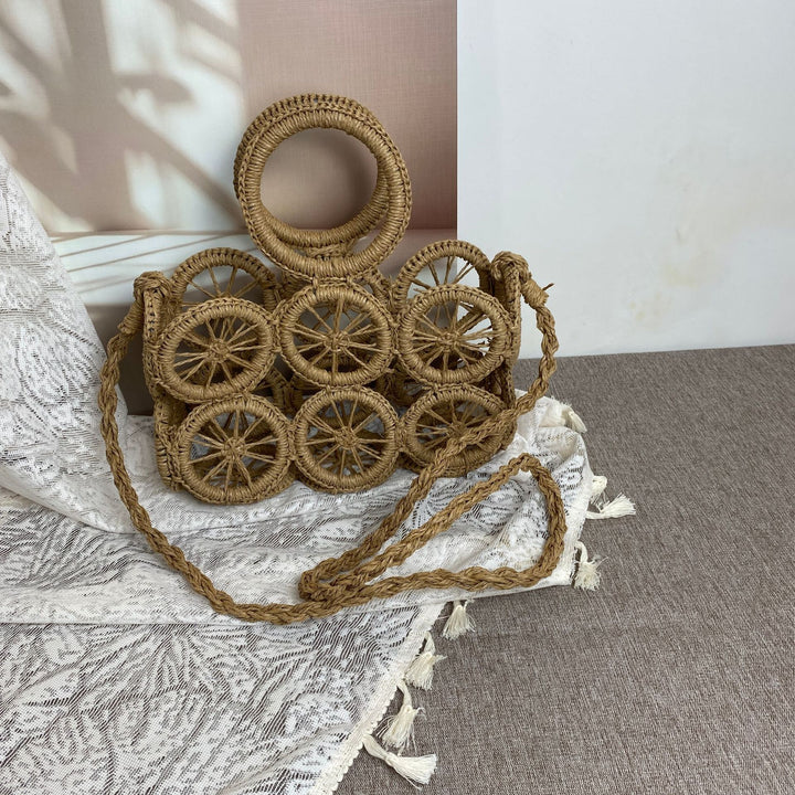 Basket bag with Unique Wheel Design Kalsten