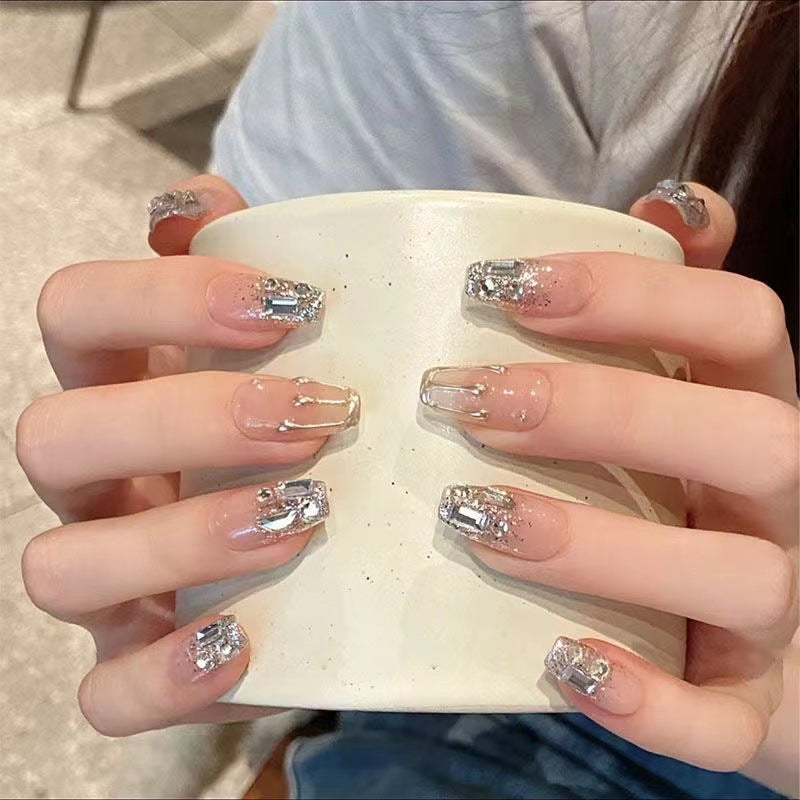 Glitter-Accented Press-On Nail Set Kalsten