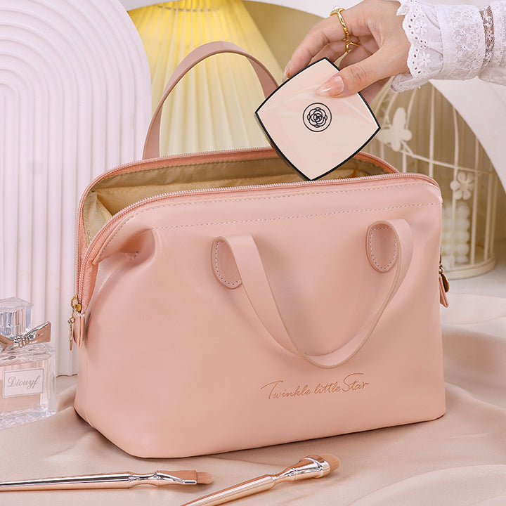 Cosmetic transport bag made of high-quality synthetic leather with stylish design Kalsten