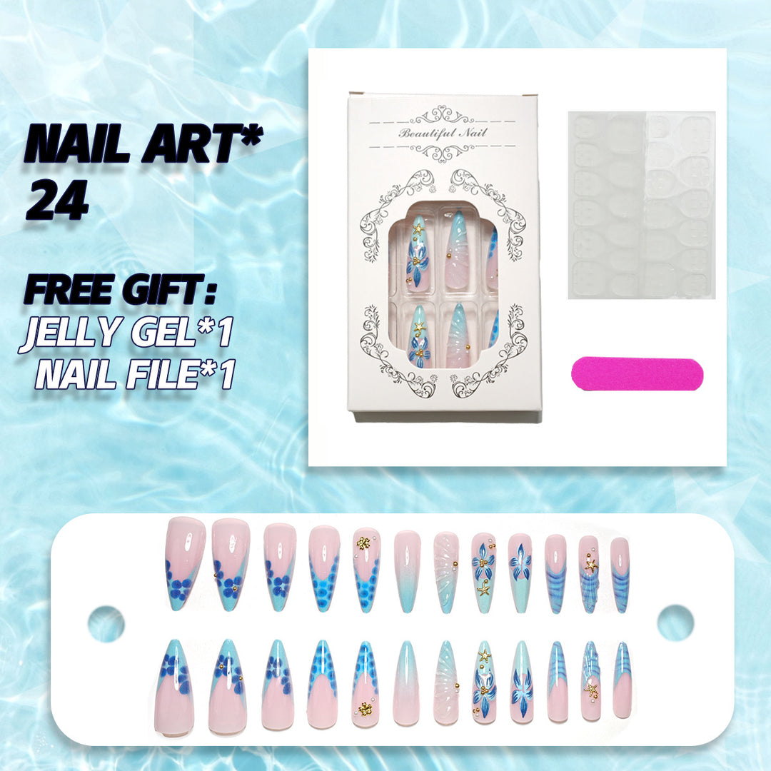 Detailed Artistic Nail Design Set