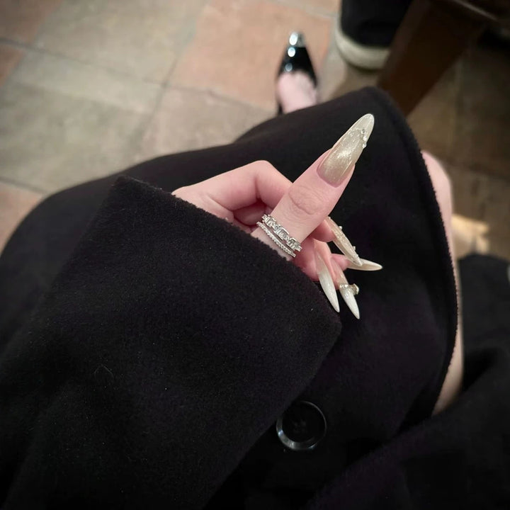 Elegant Stiletto Gel Nail Extensions