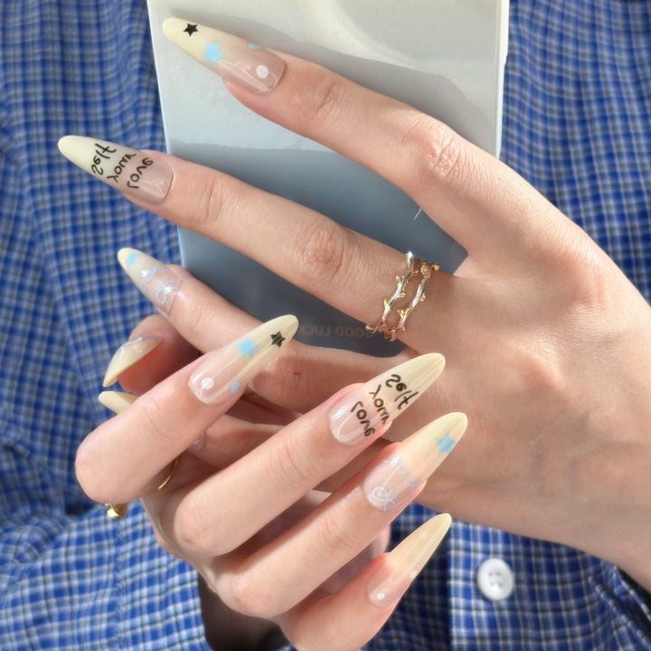 Artistic Floral Press-On Nail Set Kalsten 1787394981