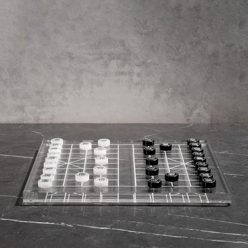 Modern Transparent Board Game Set
