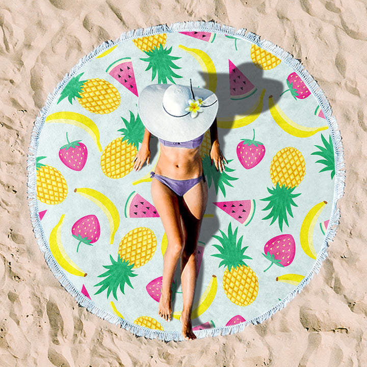 Rundstrand towel with unique sunset design Kalsten
