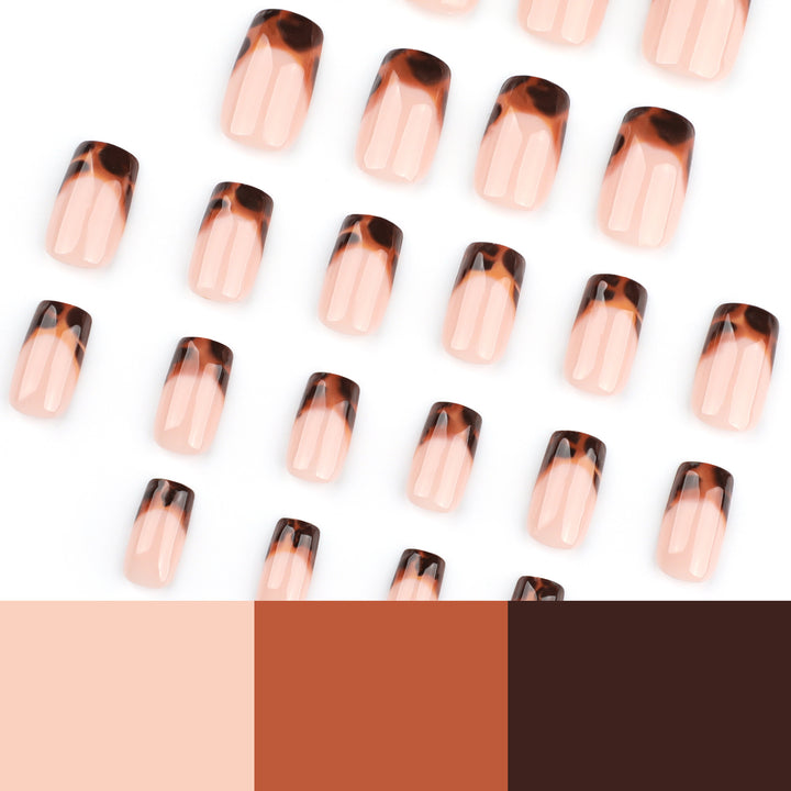 Artistic acrylic nails with elegant ombre design Kalsten