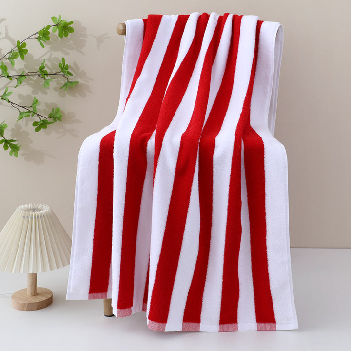 High-quality terry bath towel with intense stripe pattern Kalsten