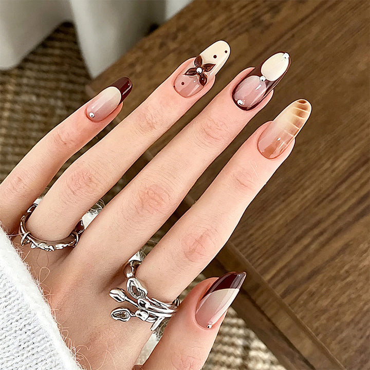 Artistic 3D Nail Tips with Maritime Design Kalsten