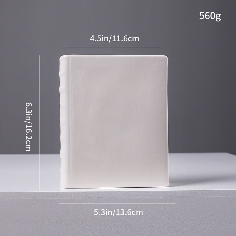 Decorative Book-Shaped Ceramic Sculpture Kalsten