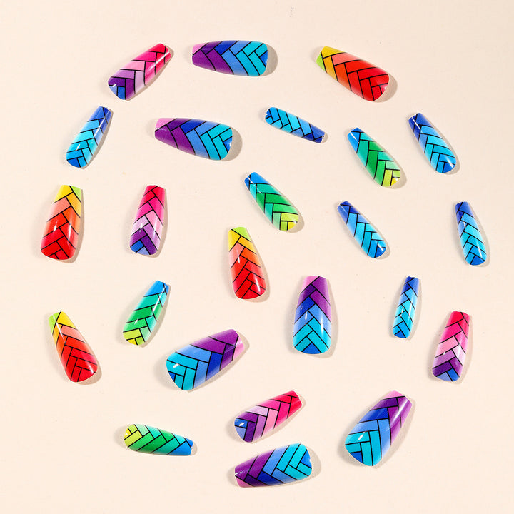 Colorful Braided Nail Art Set Kalsten