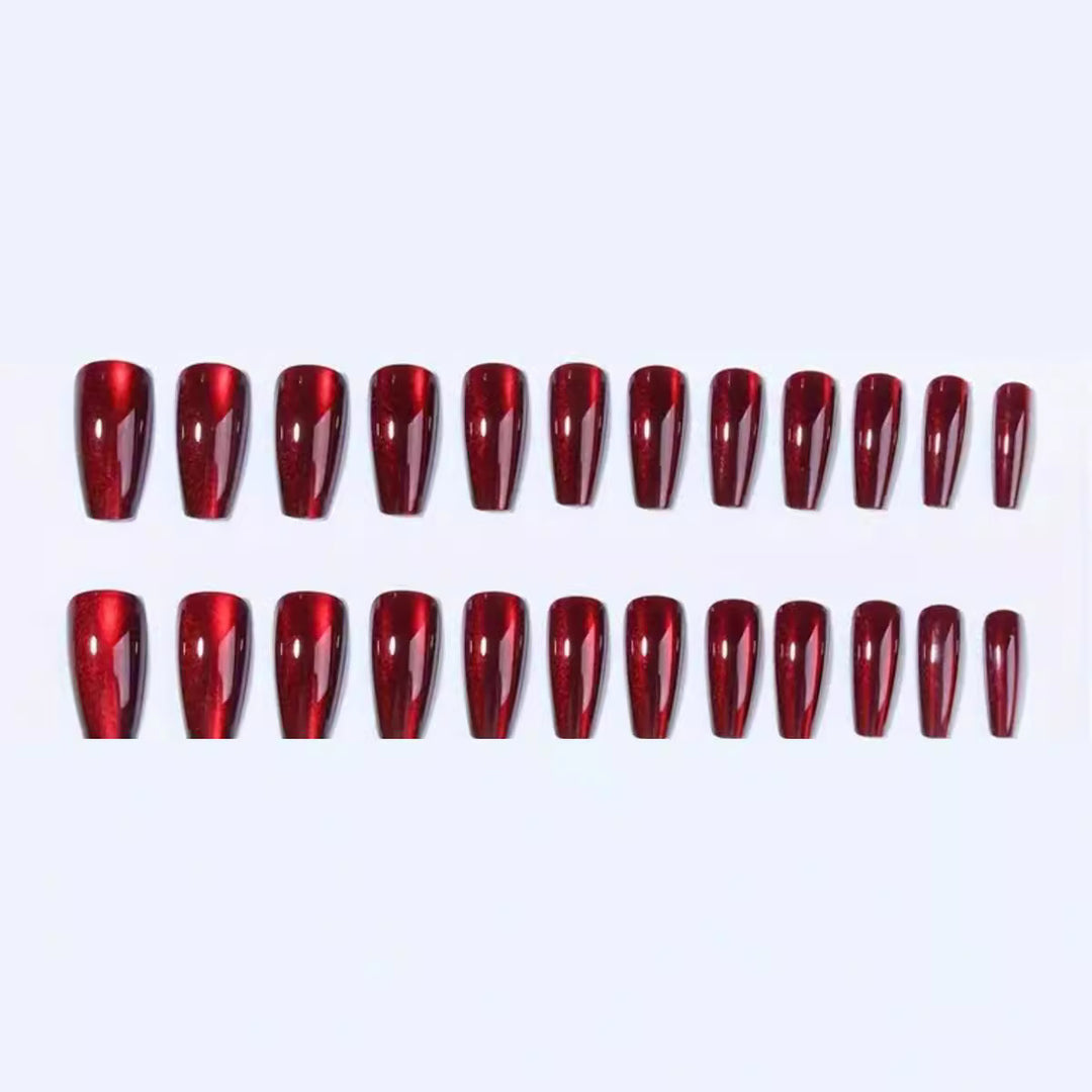 Glossy Press-On Nails Set with Elegant Finish Kalsten