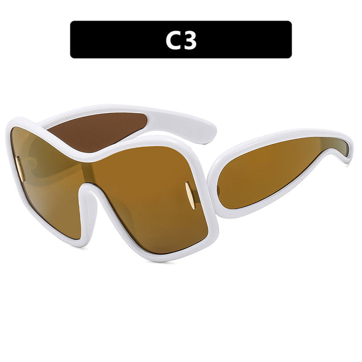 Women’s futuristic sunglasses with extra wide design and protective UV filter Kalsten