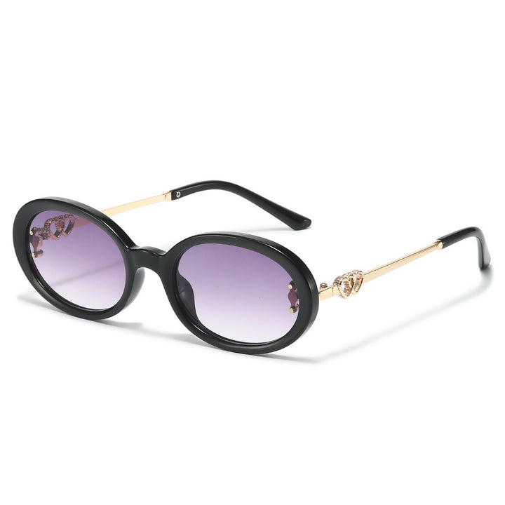 Elegant Shield Sunglasses with Decorative Metal Accents Kalsten