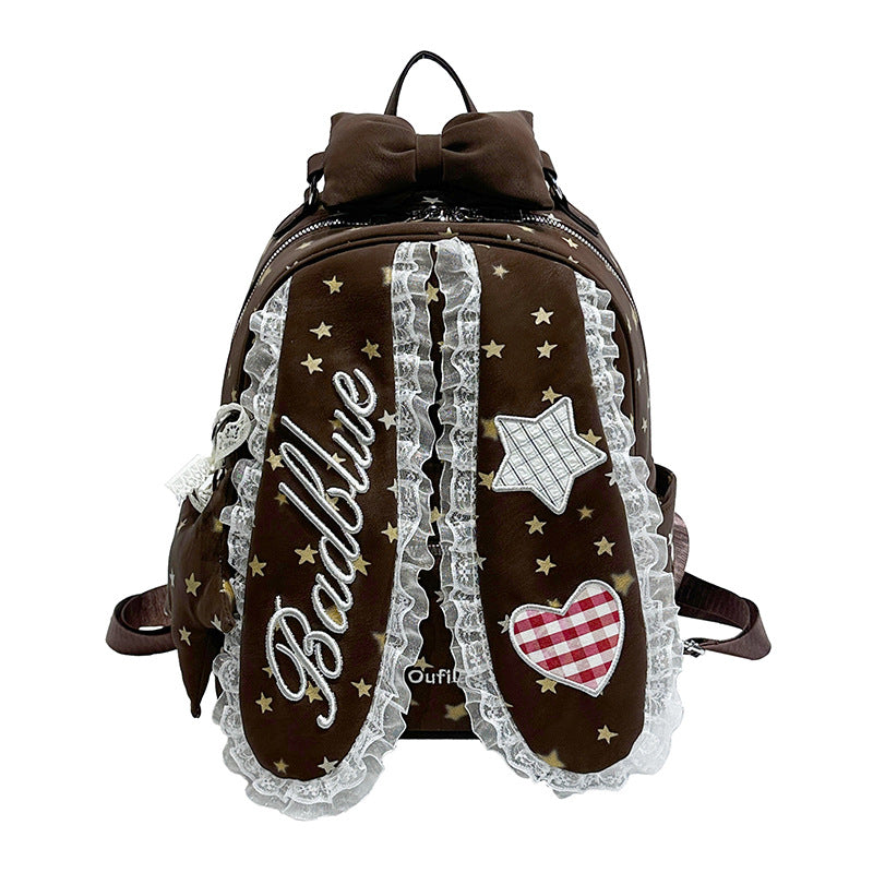 Decorative Bunny-Ear Mini Backpack Kalsten
