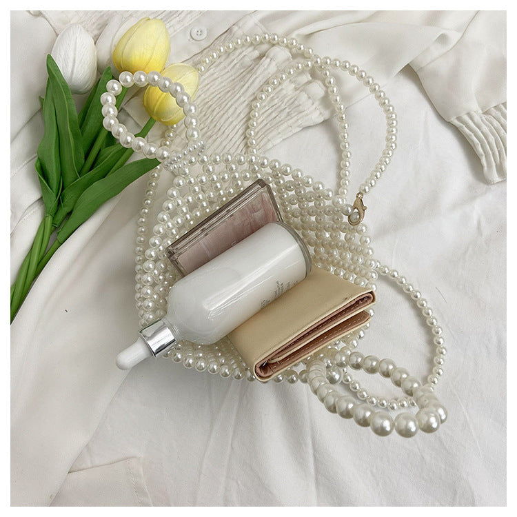 Decorative Pearl Beaded Handbag