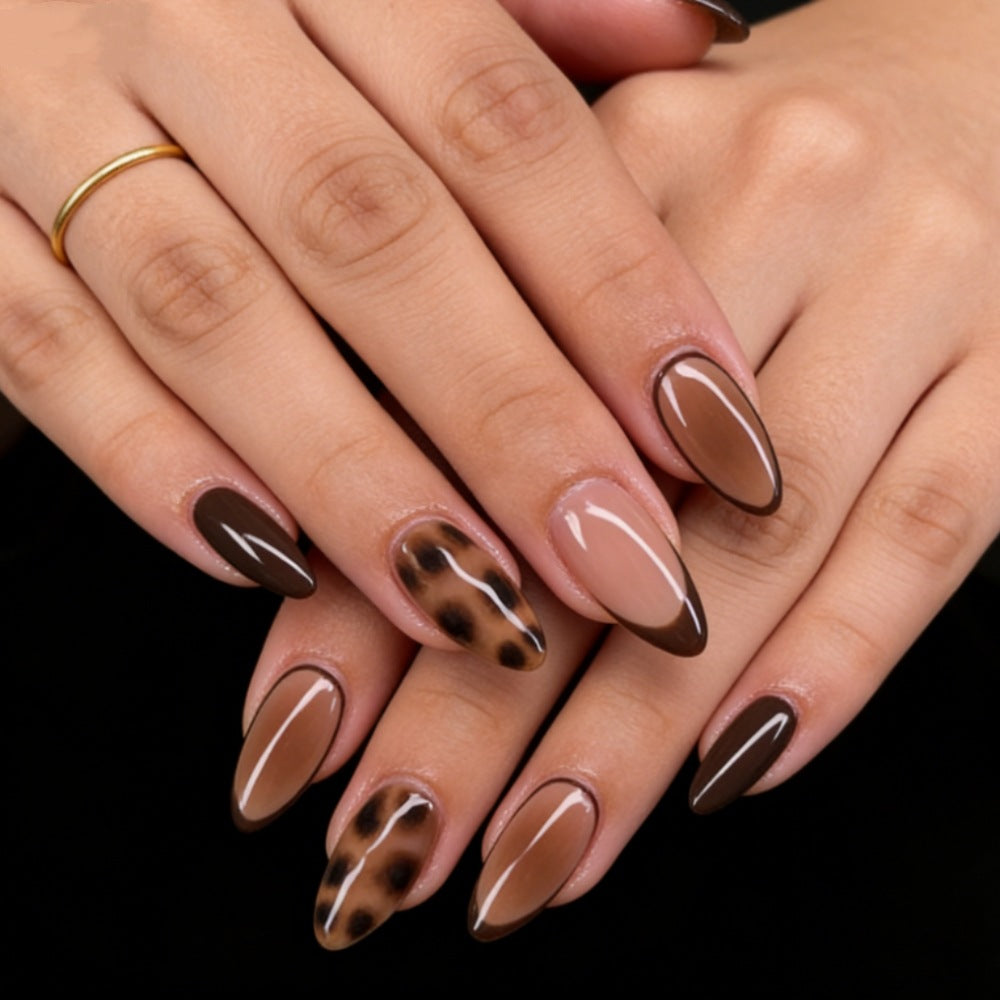 Artistic Almond-Shaped Press-On Nails Kalsten