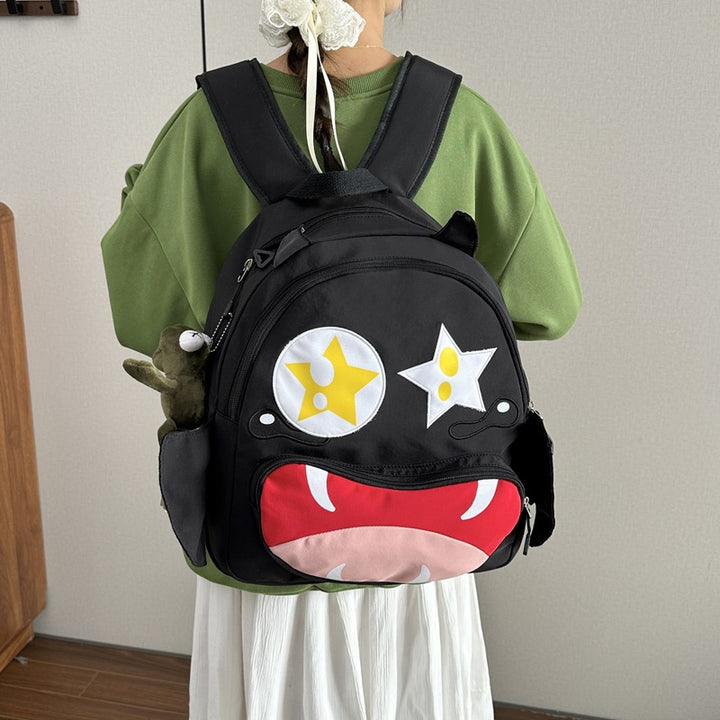 Playful plush backpack with animal face Kalsten