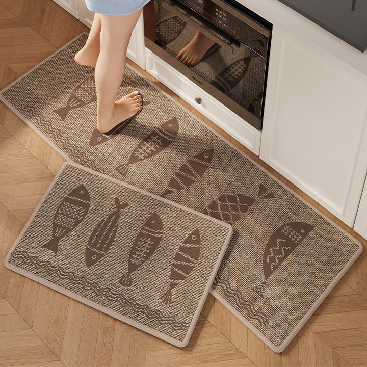 Fun Kitchen Themed Floor Mat