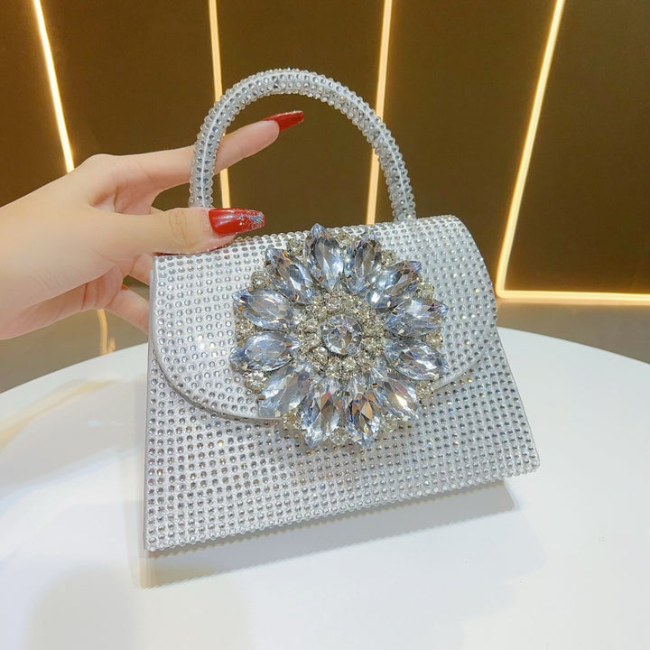 Glamorous Rhinestone-Studded Evening Handbag