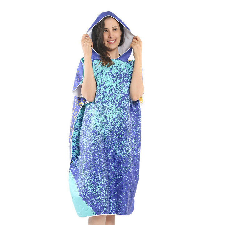 Beach dress with tropical print Kalsten
