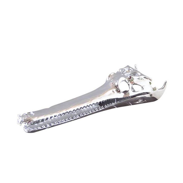 Luxurious Crocodile Skull Decorative Sculpture