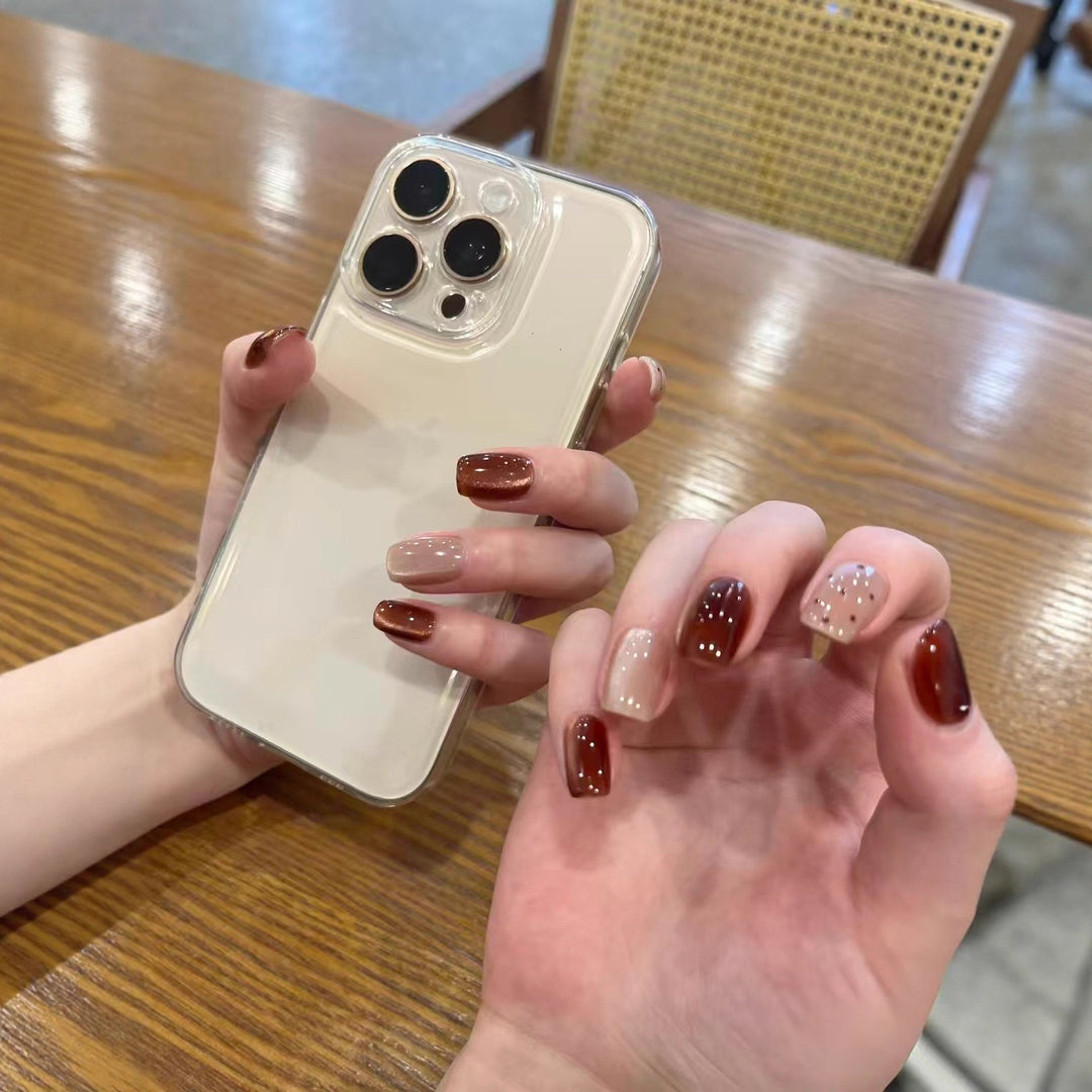 Trendy Glossy Press-On Nail Set