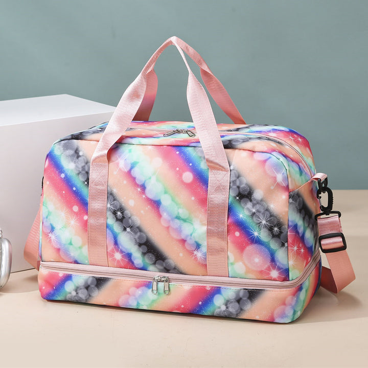 Leisure travel bag with colorful design and multiple compartments Kalsten