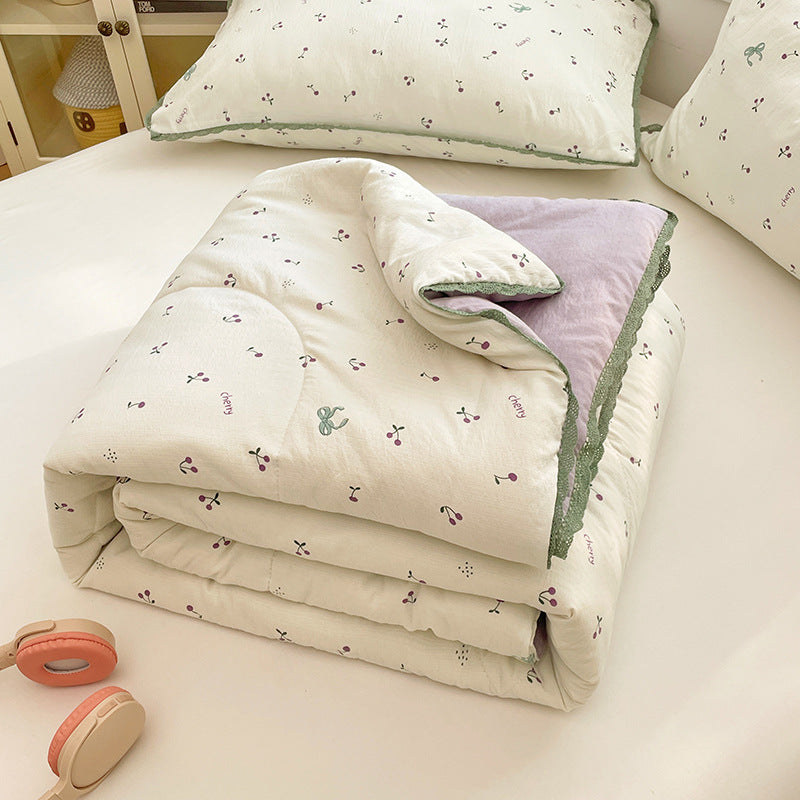 Ladies comfort duvet with delicate floral pattern and high-quality filling Kalsten