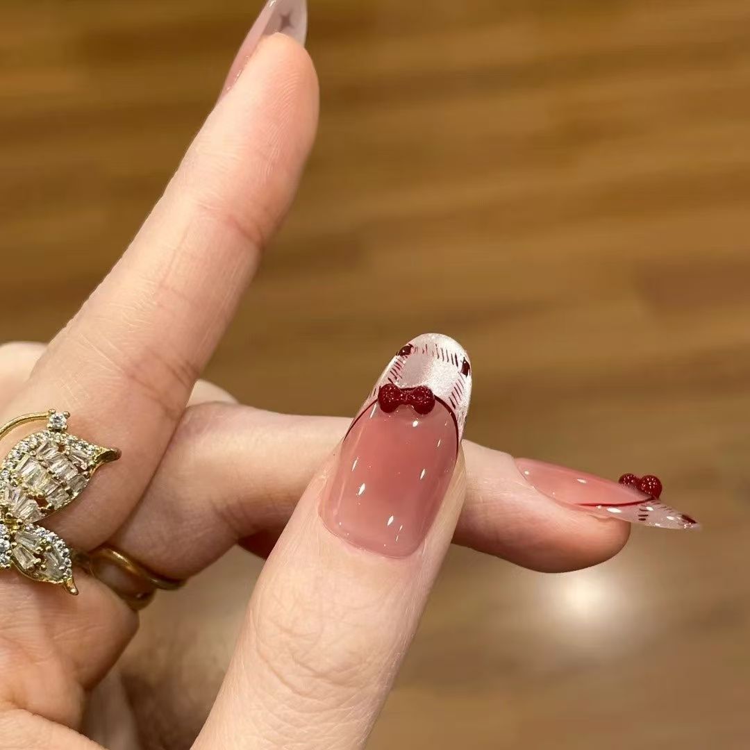 Cute Themed Press-On Nail Art