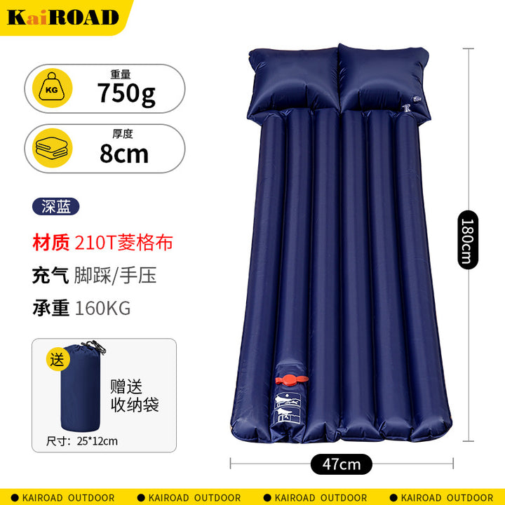 Air mattress with integrated pillow Kalsten