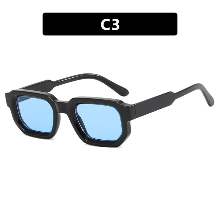 Women's geometric sunglasses with stylish transparent frame and polarized lenses Kalsten