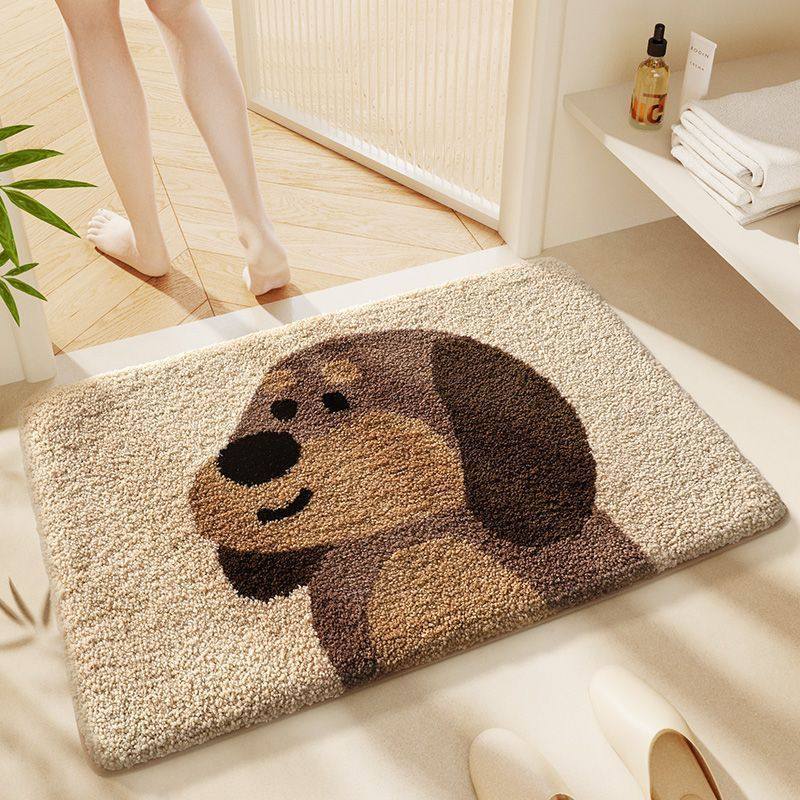 Cartoon Pony-Themed Bath Mat Kalsten