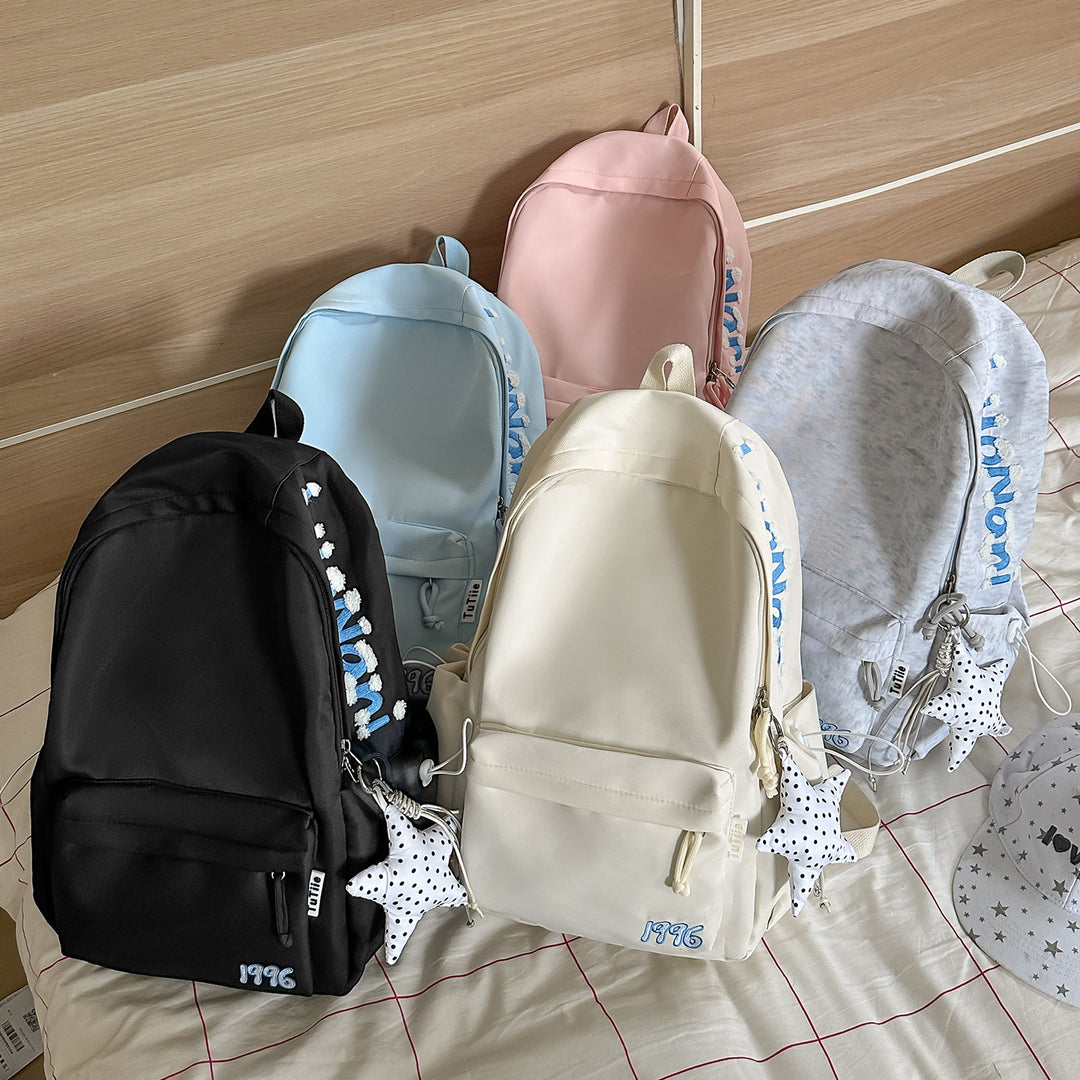 Stylish Embroidered Back-to-School Backpack Kalsten