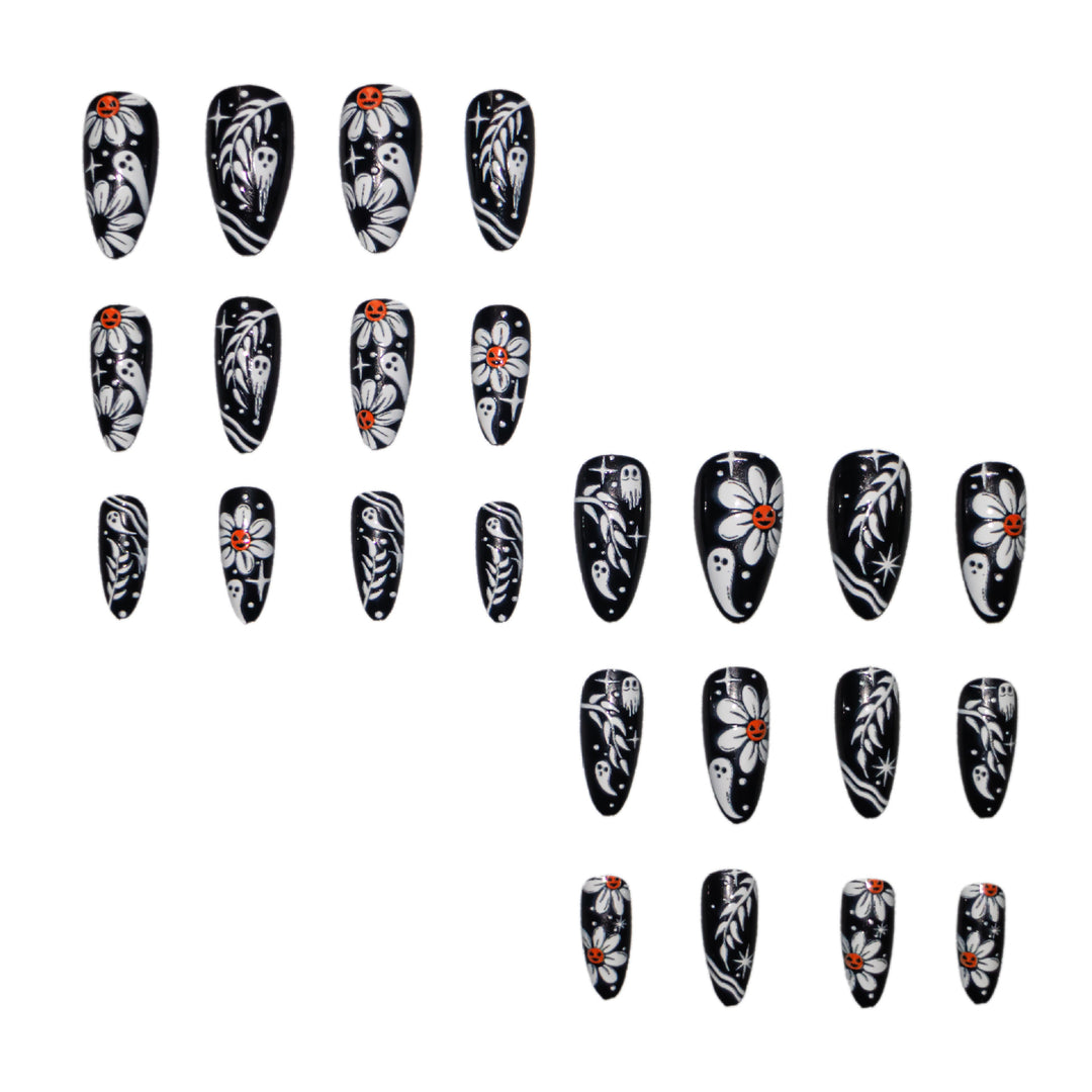 Gothic Floral Nail Art Set