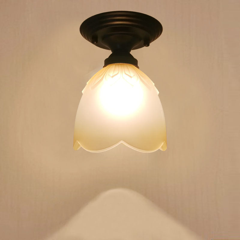 Vintage-Inspired Floral Ceiling Light