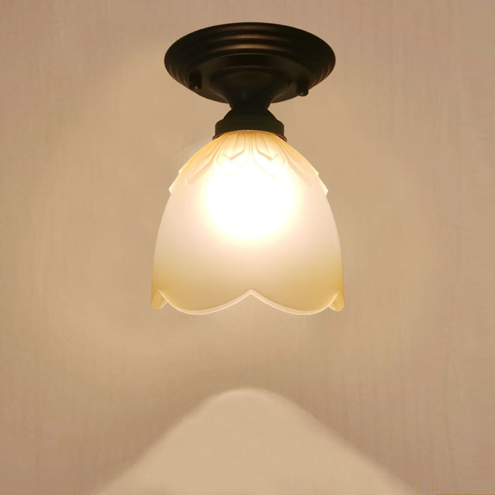 Vintage-Inspired Floral Ceiling Light