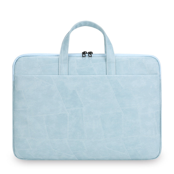 Premium Patchwork Leather Laptop Bag Kalsten