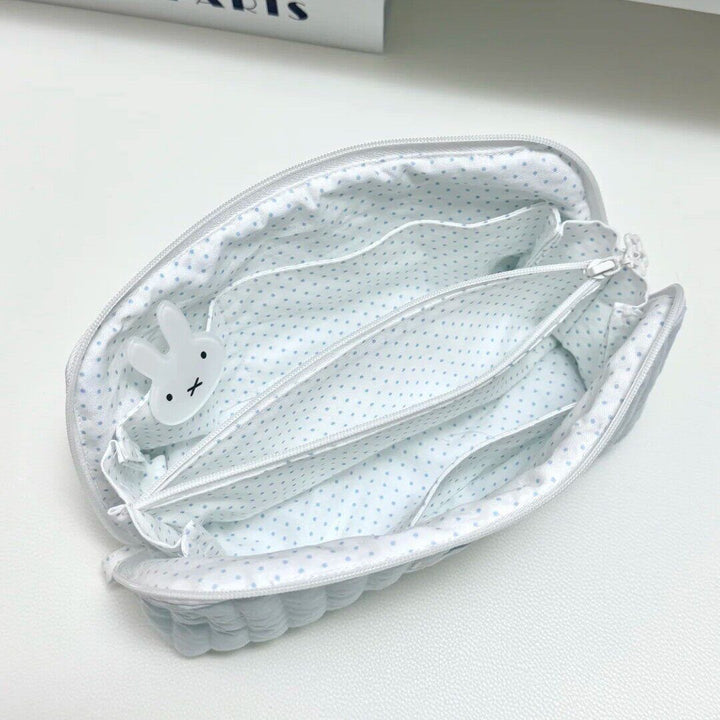 Multi-Compartment Plush Storage Pouch