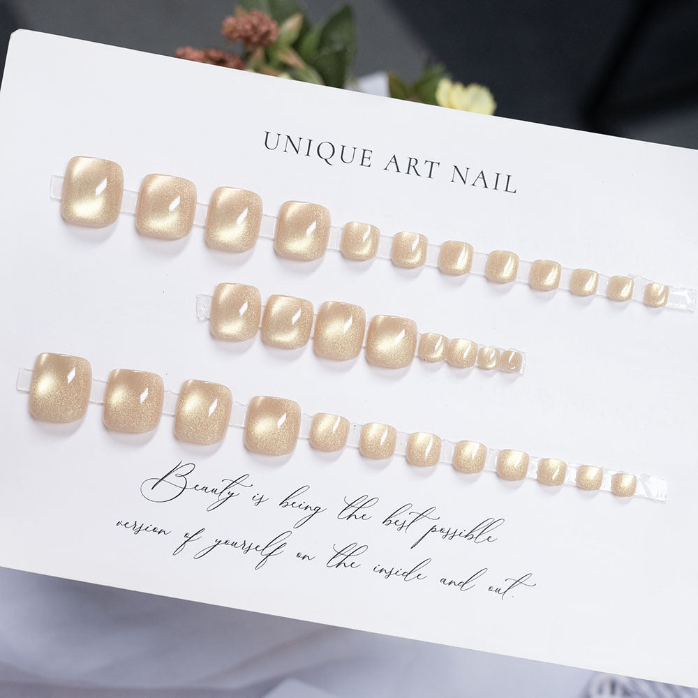 Elegant Metallic Nail Art